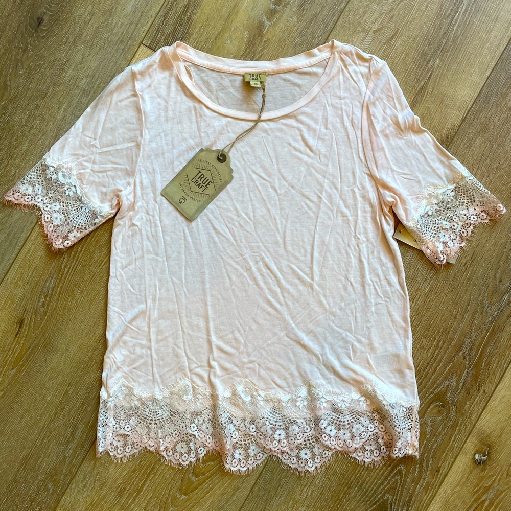 🩵True Craft Peach Blouse